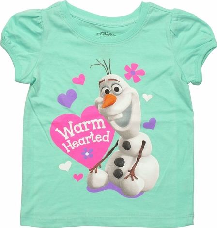 Frozen Olaf Warm Hearted Toddler T Shirt