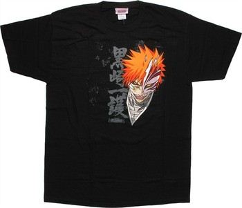 Bleach Ichigo Face Half Mask T-Shirt