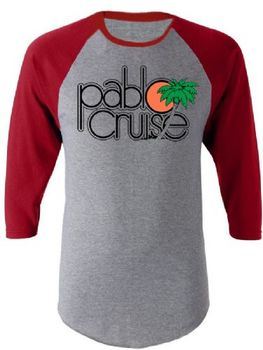 Step Brothers Pablo Cruise Adult Gray and Maroon Raglan T-Shirt