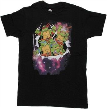 Teenage Mutant Ninja Turtles Space Burst Out T-Shirt Sheer