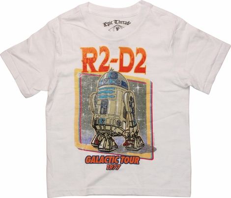 Star Wars R2-D2 1977 Galactic Juvenile T Shirt