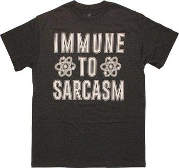Big Bang Theory Immune to Sarcasm Words T-Shirt