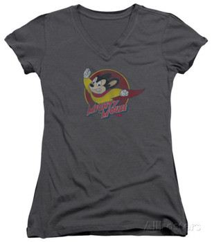 Juniors: Mighty Mouse - Mighty Circle V-Neck