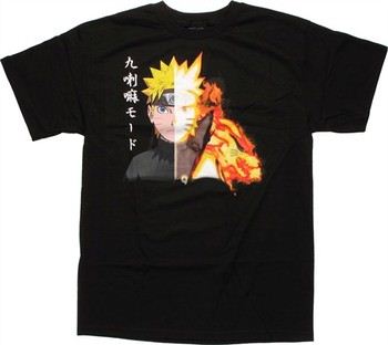 Naruto Biju Half Kurama Mode T-Shirt