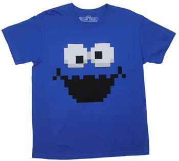 Pixellated Cookie Monster - Sesame Street T-shirt