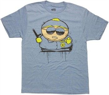 South Park Cartman Cop Ink Drip T-Shirt