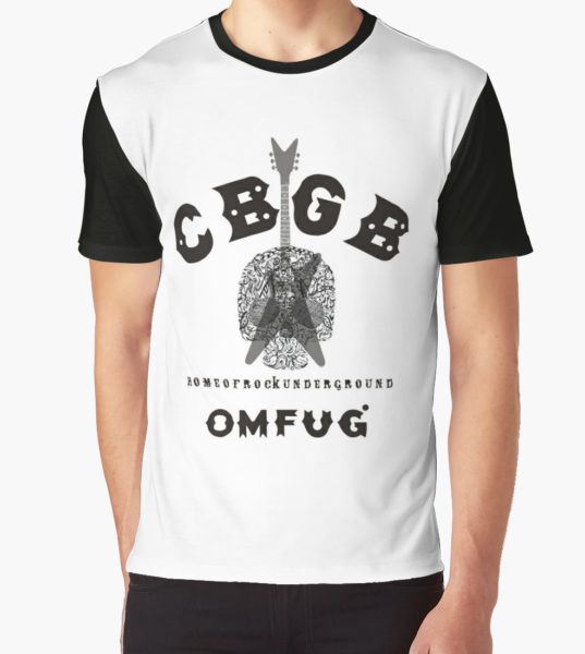 CBGB ROCK MUSIC Graphic T-Shirt by jay  satriani T-Shirt