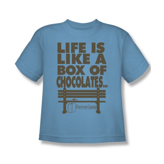 Forrest Gump Shirt Kids Life Carolina Blue Youth Tee T-Shirt