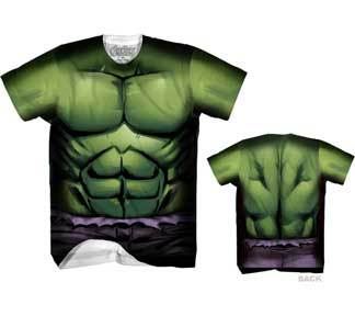 Marvel Incredible Hulk Performance Athletic Sublimated Costume T-Shirt