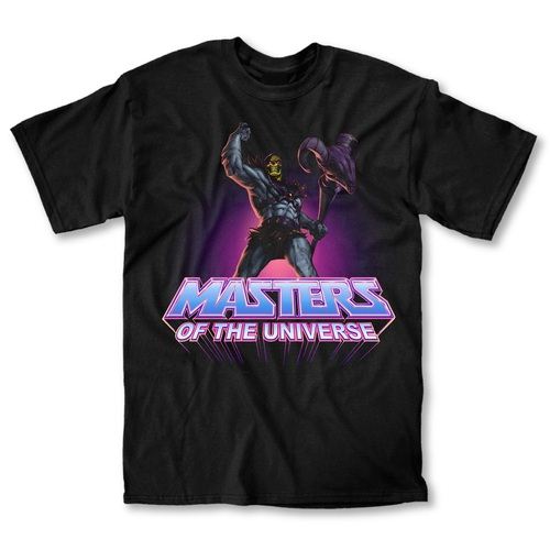 He-Man Masters of the Universe Skeletor Power Adult Black T-Shirt