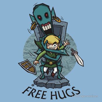 Legend of Zelda Wind Waker FREE HUGS T-Shirt