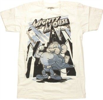 Mighty Mouse Rocket Pose T-Shirt Sheer