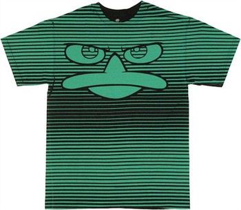 Phineas and Ferb Perry Face Striped T-Shirt
