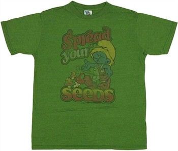Smurfs Spread Your Seeds T-Shirt Sheer by JUNK FOOD