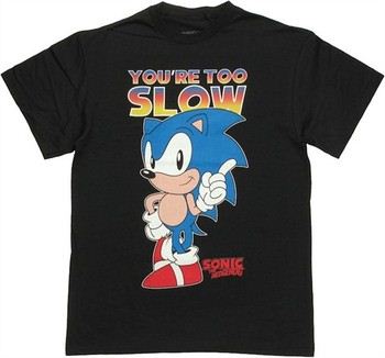 Sonic The Hedgehog You're Too Slow Kinder Premium T-Shirt