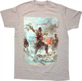 Assassin's Creed 4: Black Flag Edward Kenway Art T-Shirt Sheer