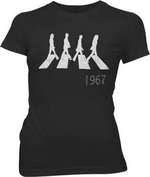 The Beatles Abbey Road 1967 Crew Black Juniors T-shirt