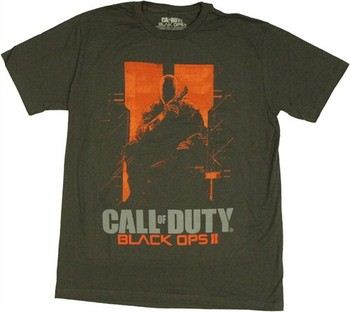 Call of Duty Black Ops 2 Crouch Gun Knife T-Shirt Sheer