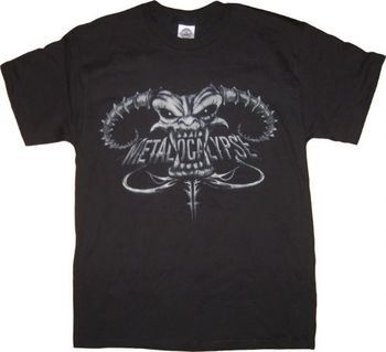 Metalocalypse Dethklok Black and White Demon T-shirt
