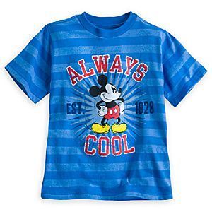 Mickey Mouse Striped Tee for Boys