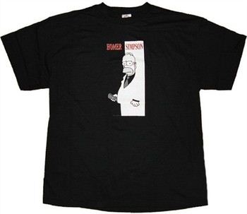 Homer Simpson Scarface Style T-Shirt