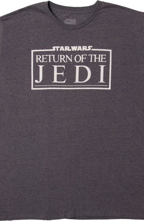 Gray Return Of The Jedi Logo Star Wars T-Shirt