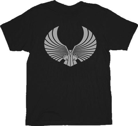 Star Trek Romulan Logo Black Adult T-shirt