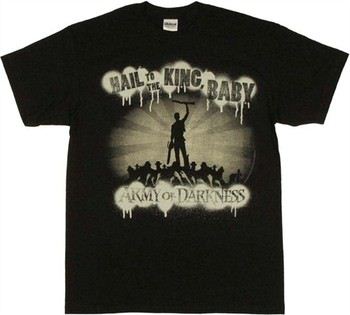 Army of Darkness Ash Silhouette Hail to the King Baby T-Shirt