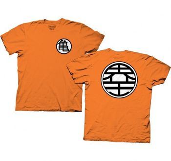 Dragonball Z DBZ Kame Symbol Orange Mens T-shirt