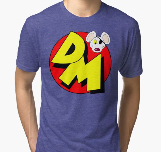 Danger Mouse Logo Tri-blend T-Shirt by TessSuarez T-Shirt