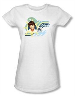 Love Boat Juniors Shirt Romance Ahoy White T-Shirt