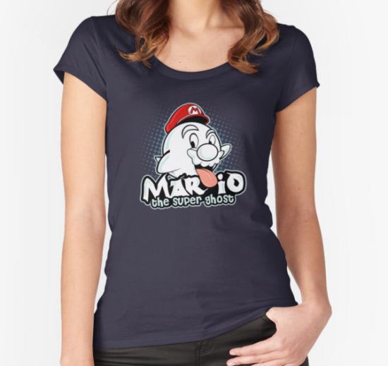 Mario : The Super Ghost Women's Fitted Scoop T-Shirt by Squall234 T-Shirt