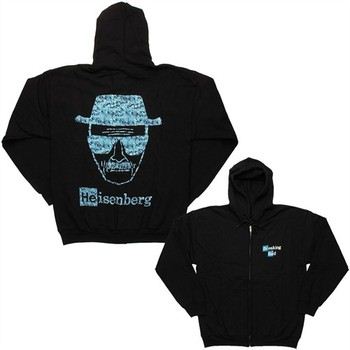 Breaking Bad Heisenberg Crystal Full Zipper Hooded Sweatshirt