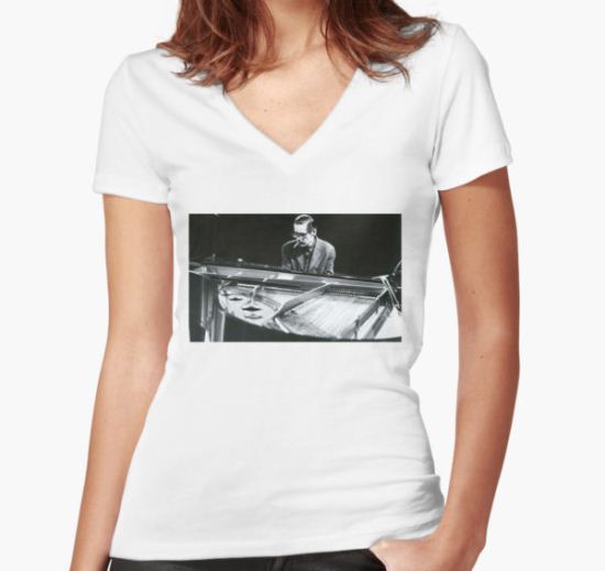 Bill Evans Women's Fitted V-Neck T-Shirt by maxilanhoenig T-Shirt