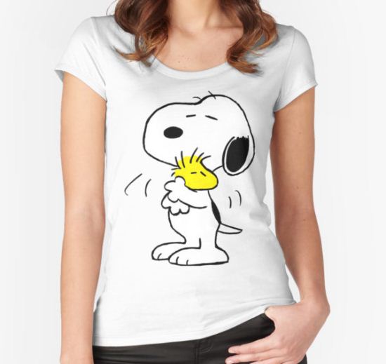 SNOOPY CHARLIE BROWN PEANUTS MATA 9 Women's Fitted Scoop T-Shirt by snoopyhits T-Shirt