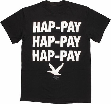 Duck Dynasty Hap-Pay Black T Shirt