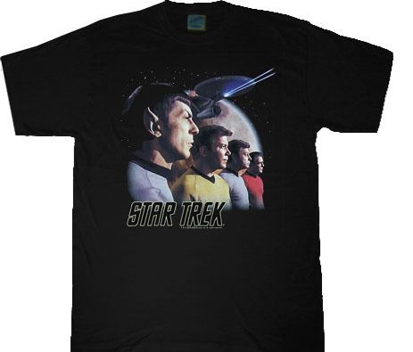 Star Trek Forward to Adventure Crew Black T-shirt