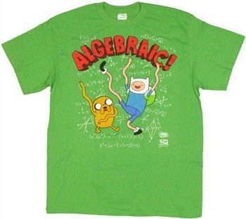 Adventure Time with Finn and Jake Algebraic T-Shirt