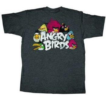 Angry Birds The Nest Charcoal Heather Adult T-shirt