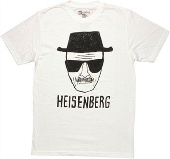 Breaking Bad Heisenberg Sketch White T-Shirt Sheer