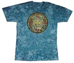 Grateful Dead T-shirt Mandala Turquoise Tie Dye Tee