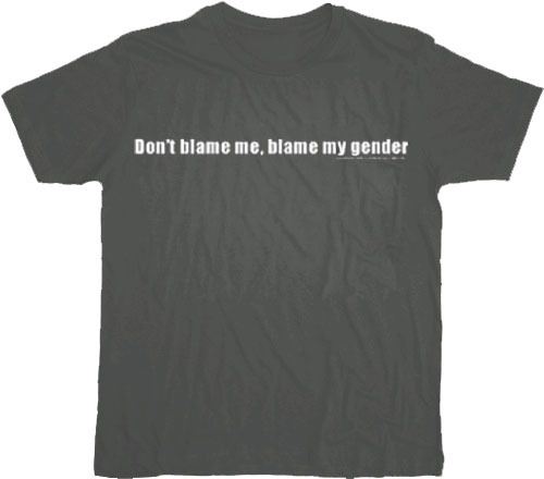 House M.D. Blame My Gender Charcoal T-shirt