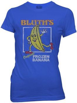 Arrested Development Bluth's Frozen Banana Blue Distressed Juniors T-Shirt