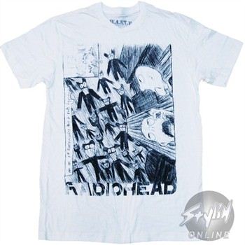 Radiohead Lines T-Shirt Sheer