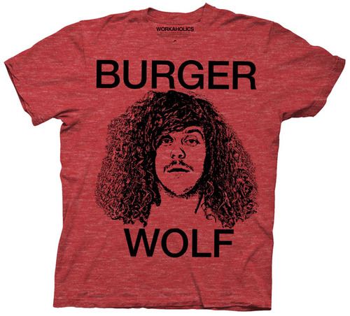 Workaholics Burger Wolf Blake Heather Red Mens T-Shirt