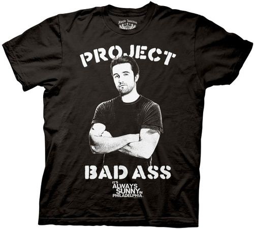 It's Always Sunny In Philadelphia Mac Project Bad Ass Black T-shirt