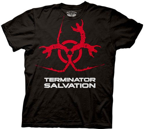 The Terminator Salvation Biohazard Black T-shirt
