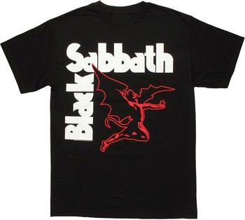 Black Sabbath Henry the Fallen Angel Red Outline T-Shirt