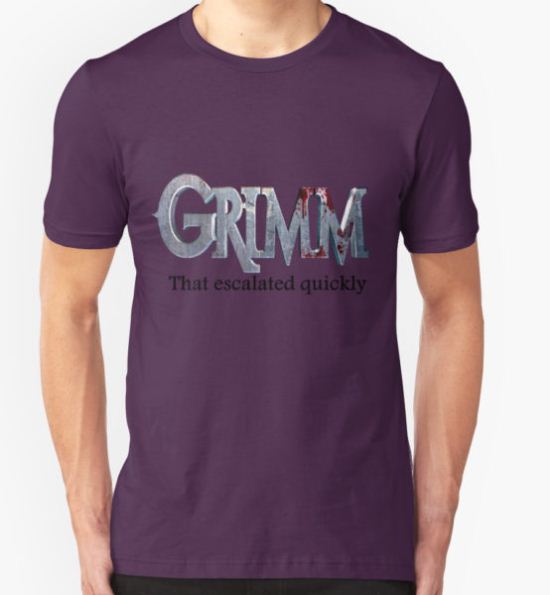 GRIMM in 3 Words T-Shirt by werewolf-Pirate T-Shirt