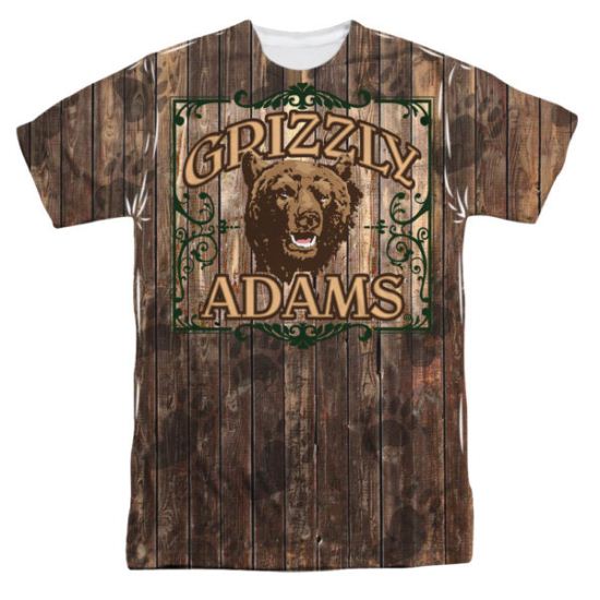 Grizzly Adams Shirt Paw Prints Sublimation Shirt